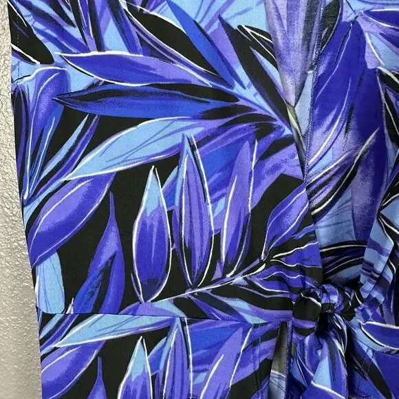 Miraclesuit Coverup Purple Size Large So Alive Tropical Vacation Beach Stretch - Picture 4 of 6